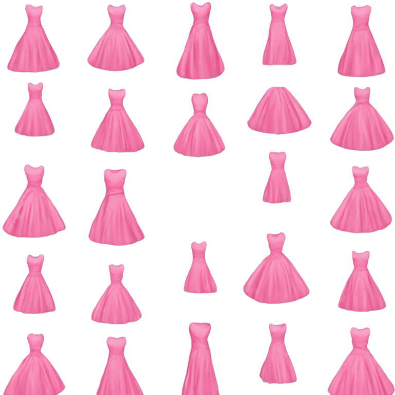 pink high fashion dress emoji