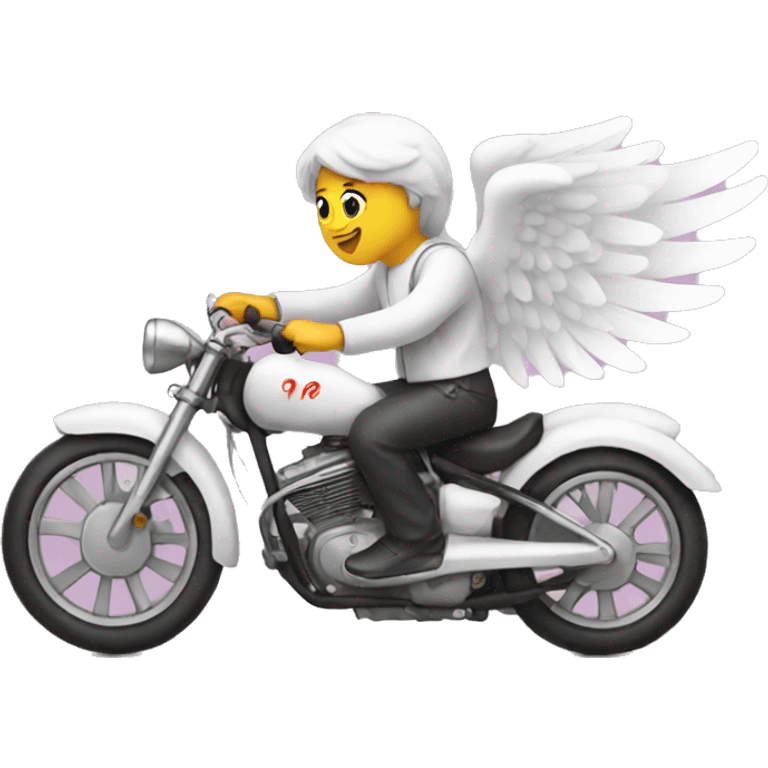 Angel on a bike emoji