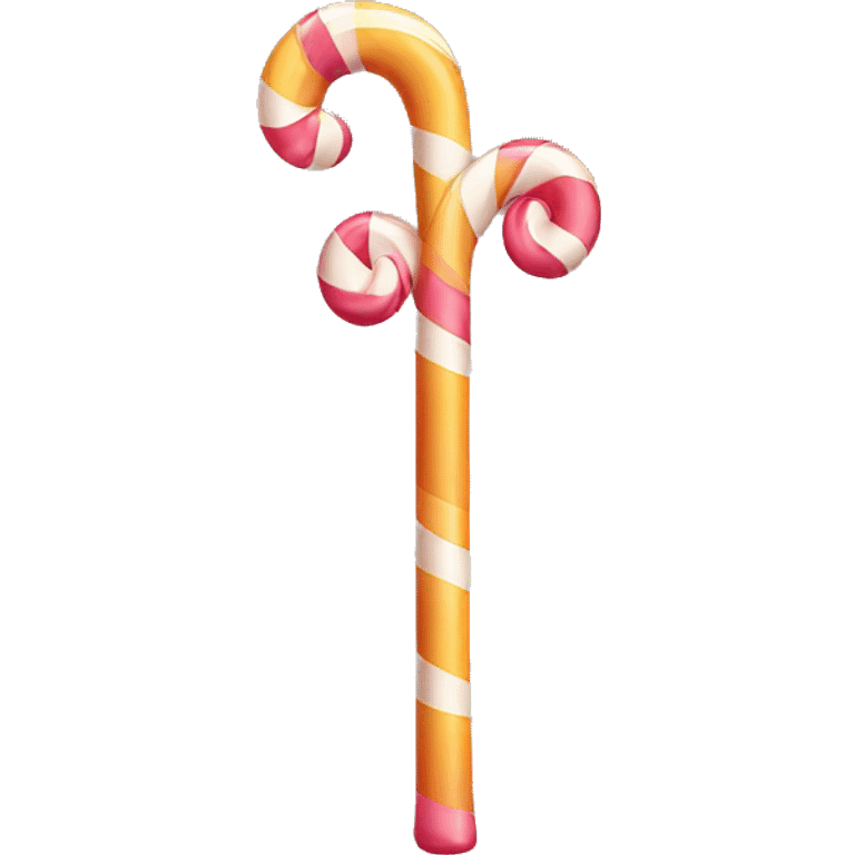 Cane candy, 2d,cartoon emoji