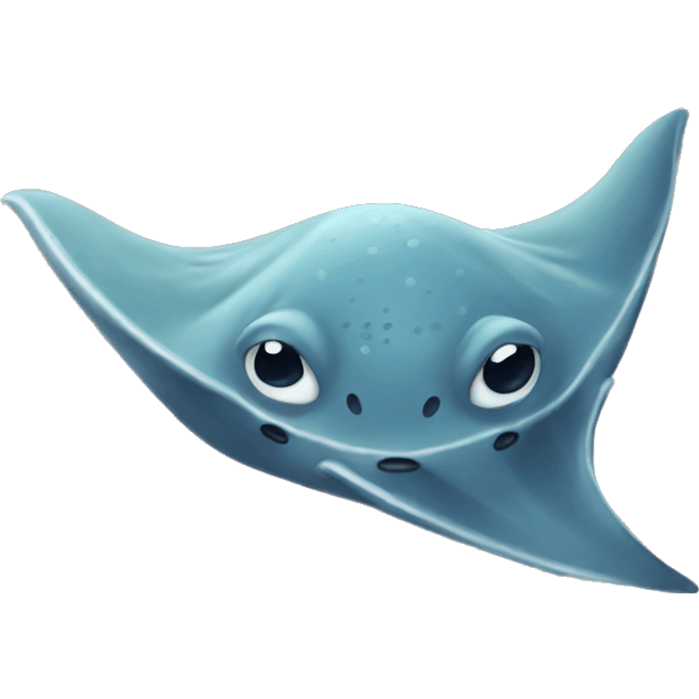 Sting ray cute emoji