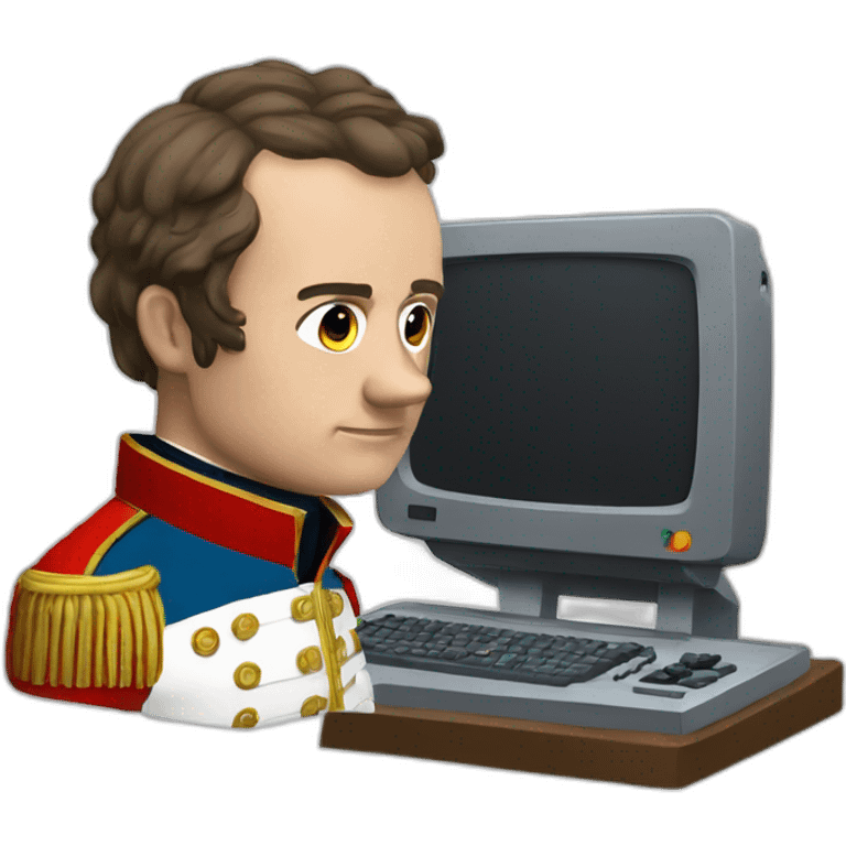 Napoleon plays video games emoji