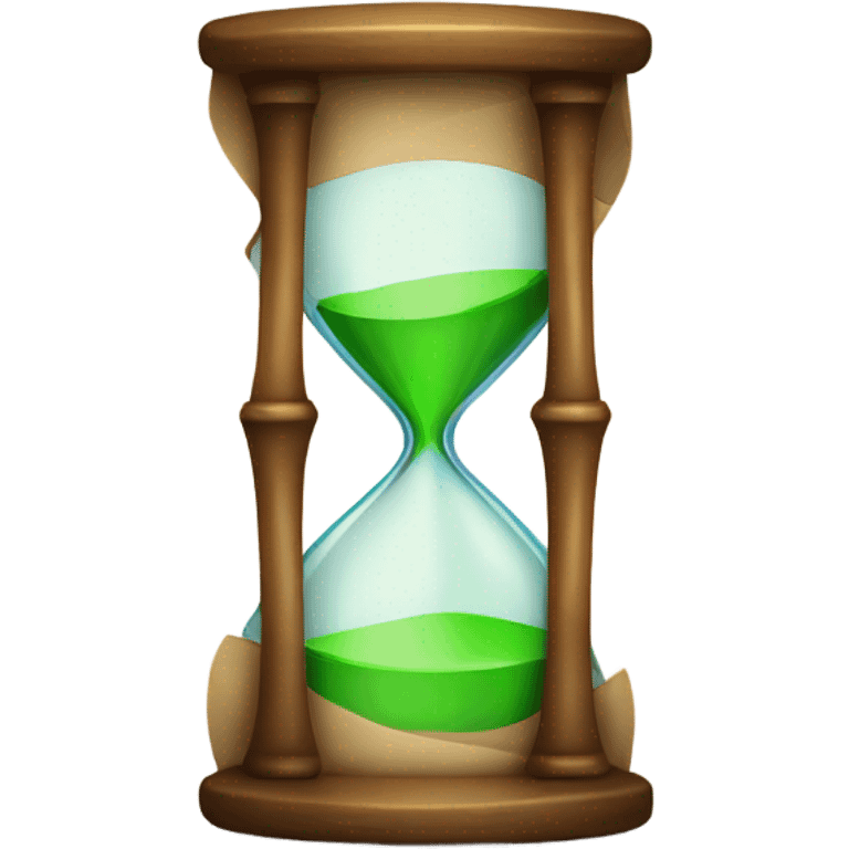 hourglass icon with a loading bar illustration t emoji