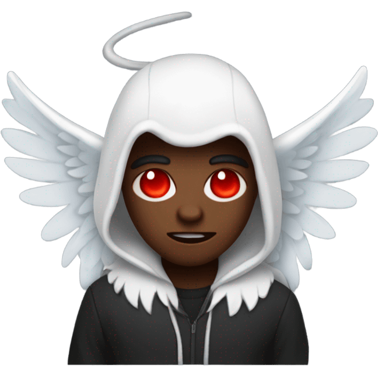 demon in hoodie with angel wings emoji