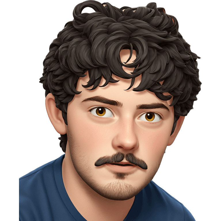 handsome man with facial hair emoji