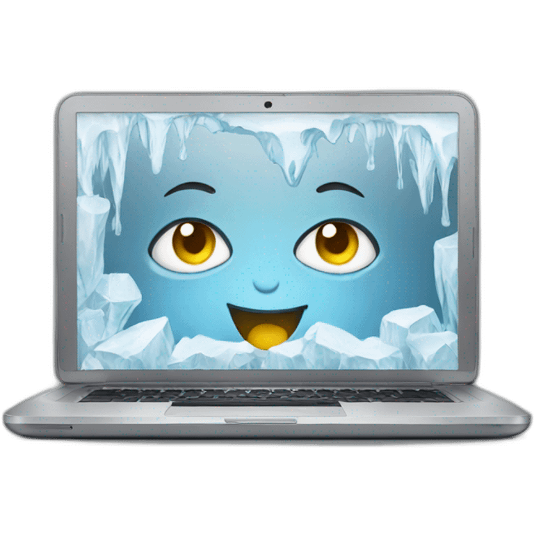 ice cold laptop emoji