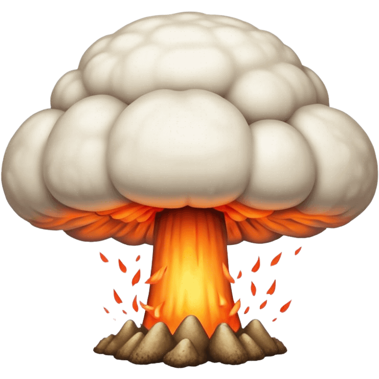 Atomic bomb explosionBig scary atomic bomb mushroom cloud emoji