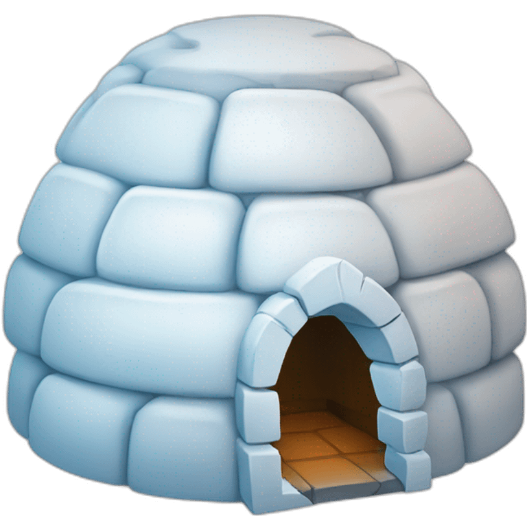 igloo with magic emoji