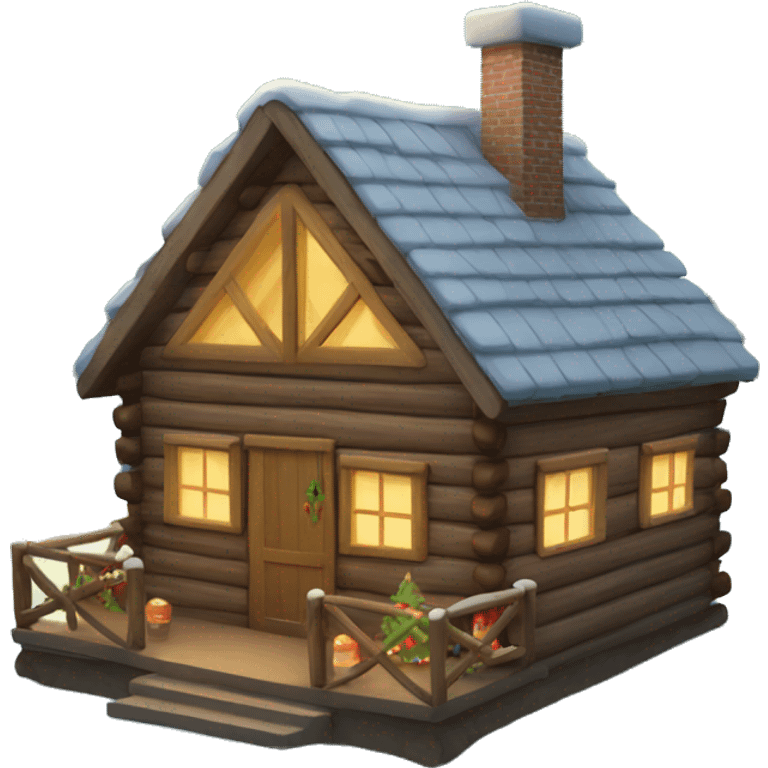 Christmas Cabin emoji