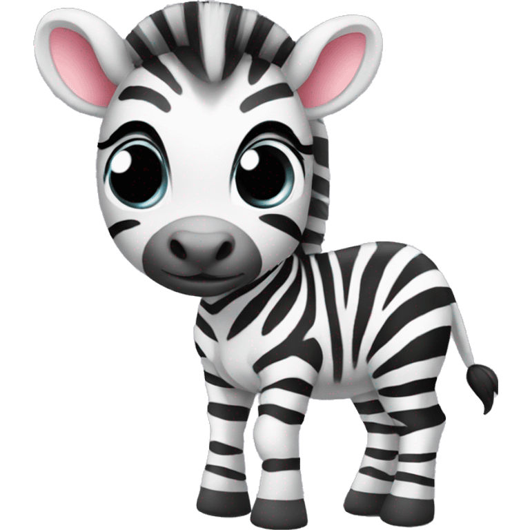 cute baby zebra emoji