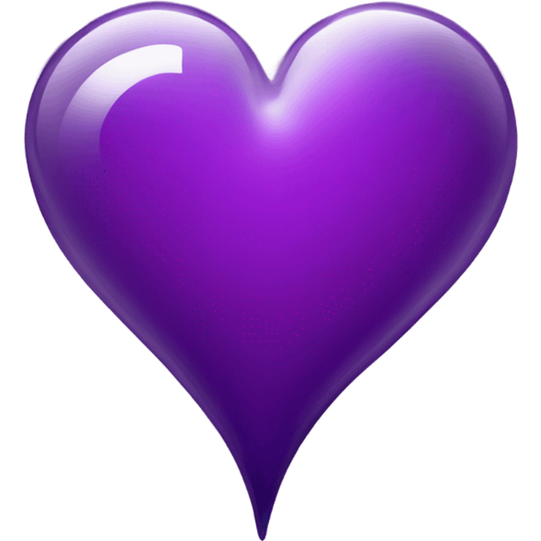 Glass violet heart  emoji