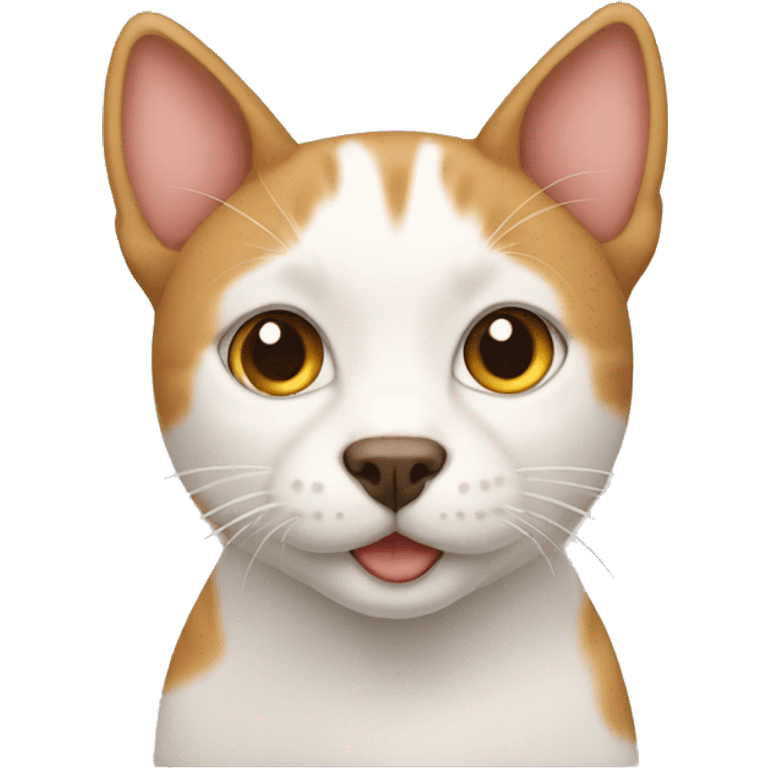 cat in dog emoji style emoji