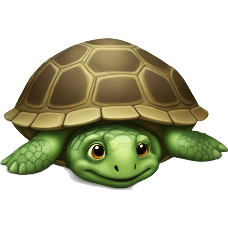 a turtle with a pillow for a shell emoji