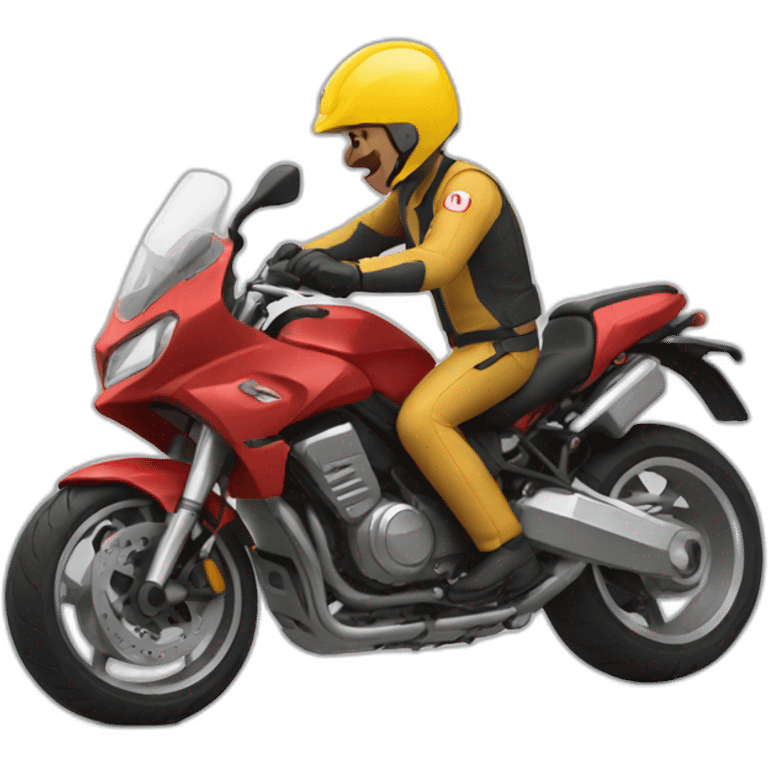 Motorrad accident emoji