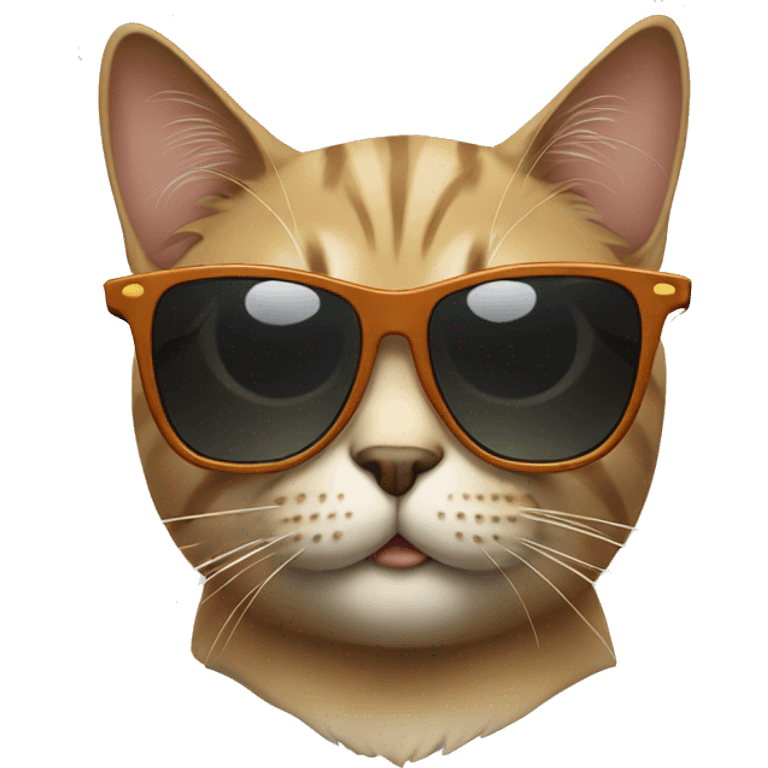 Cat with sunglasses emoji