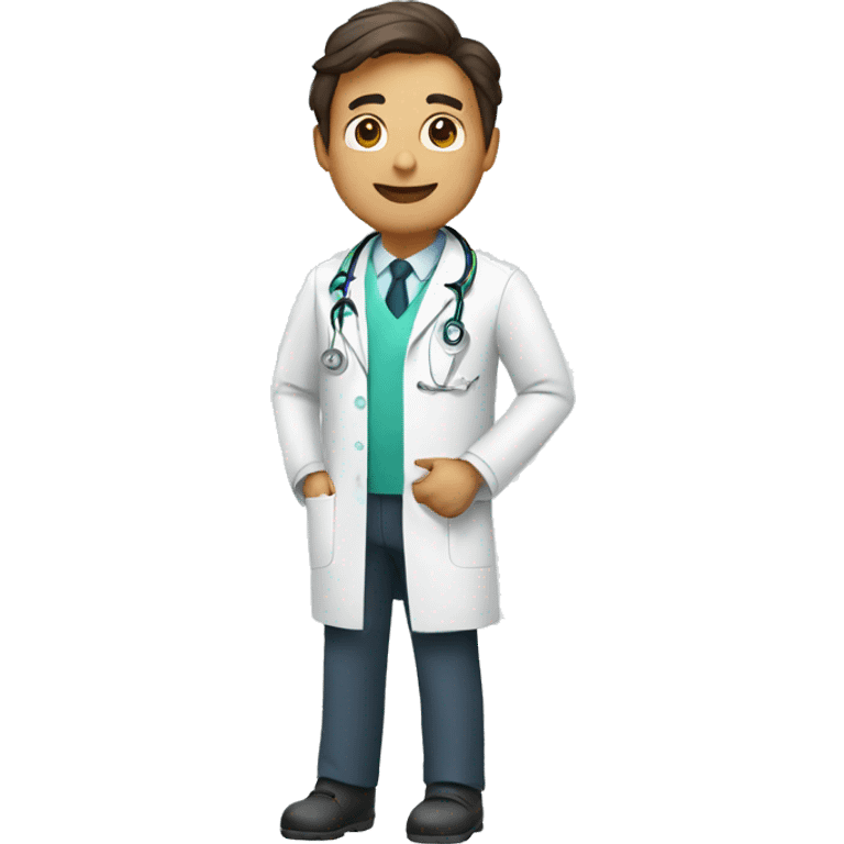 doctor works with AI emoji