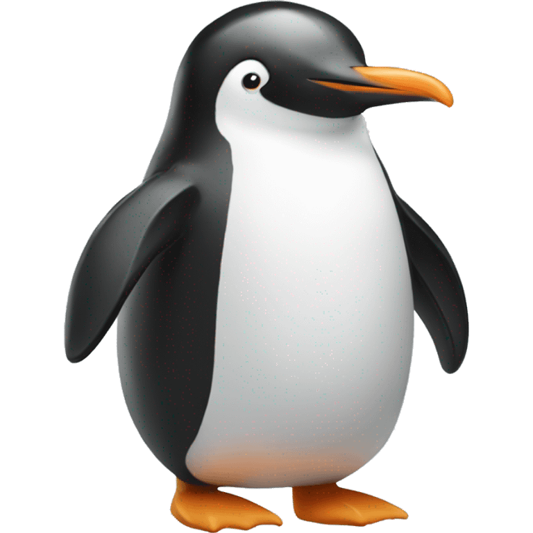 A penguin holding a no sign emoji