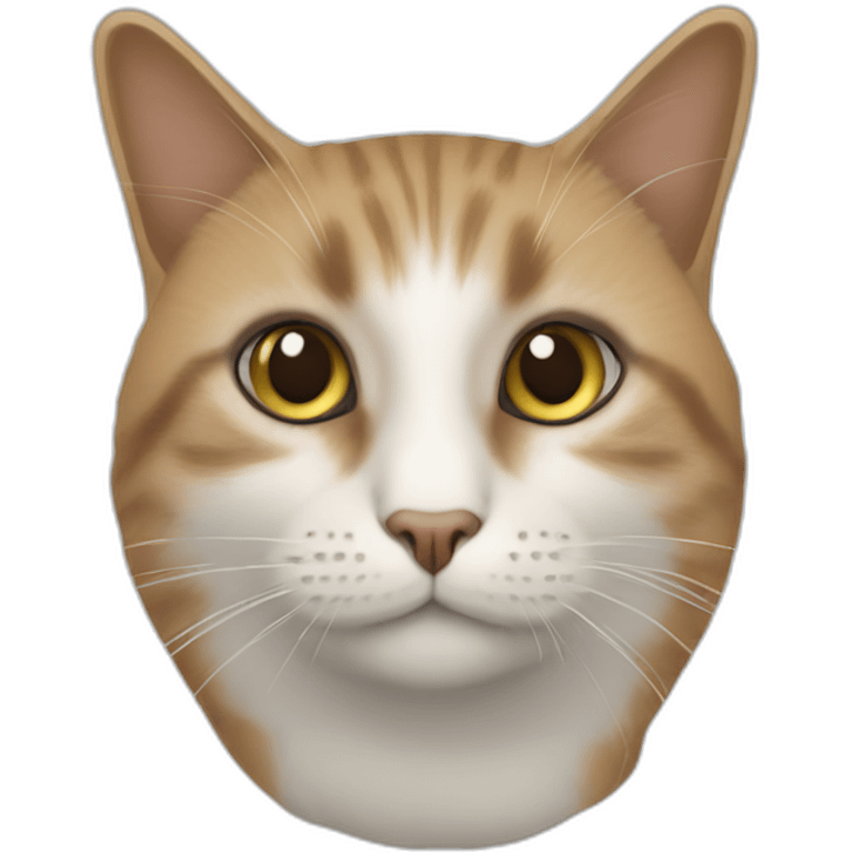 Un chat qui vole du caca emoji