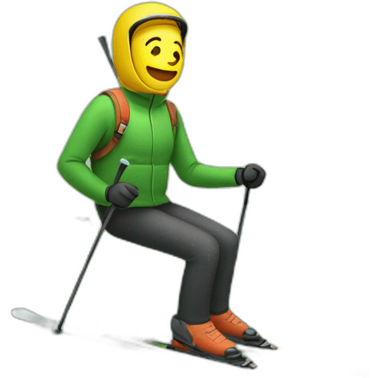 ski sur herbe emoji