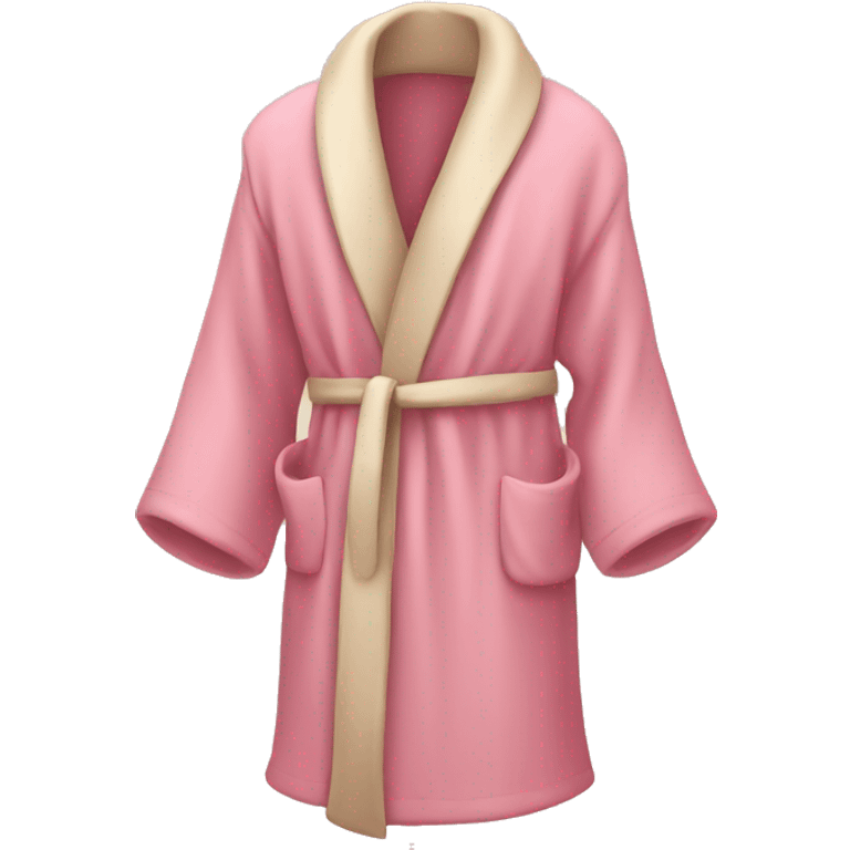 Cozy pink and beige robe  emoji