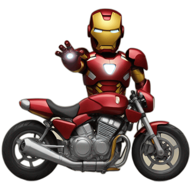 Iron man on a bike emoji