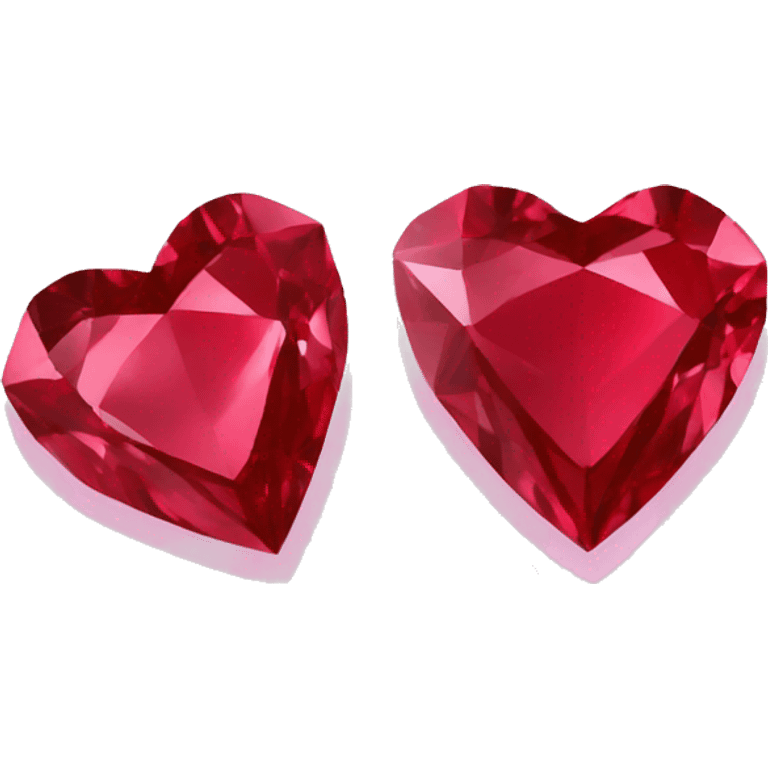 Heart shaped 56-carat red diamond emoji