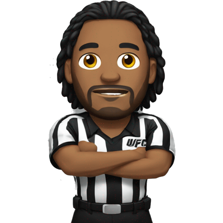 ufc referee herb dean shrugging his shoulders emoji