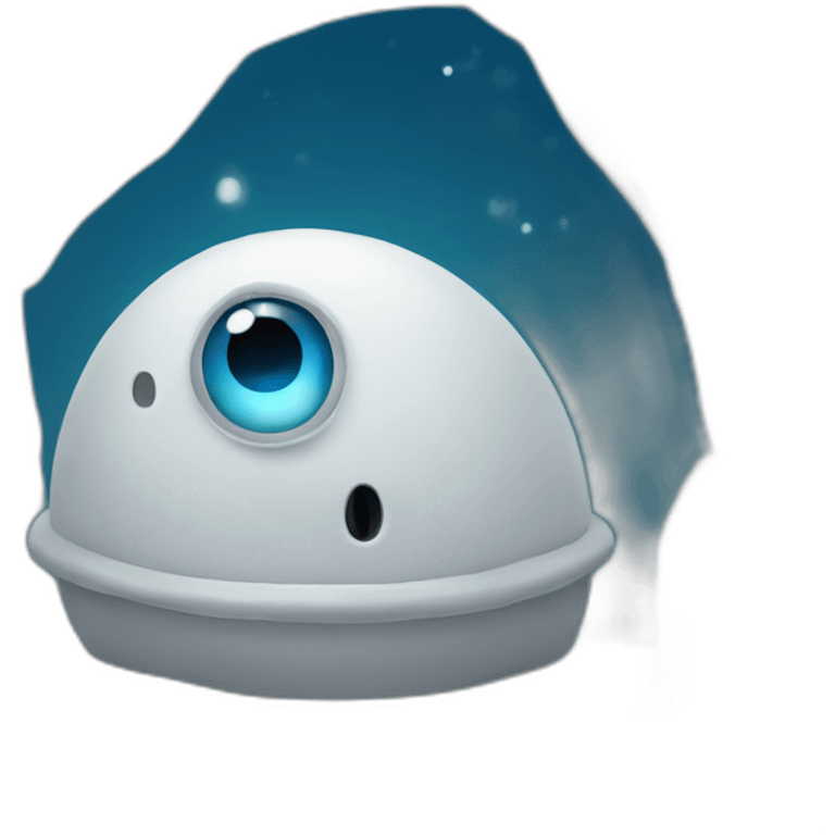 igloo watching you with two eyes emoji