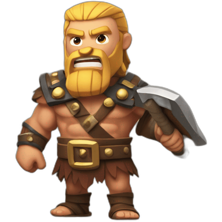 Clash of clans barbarian emoji