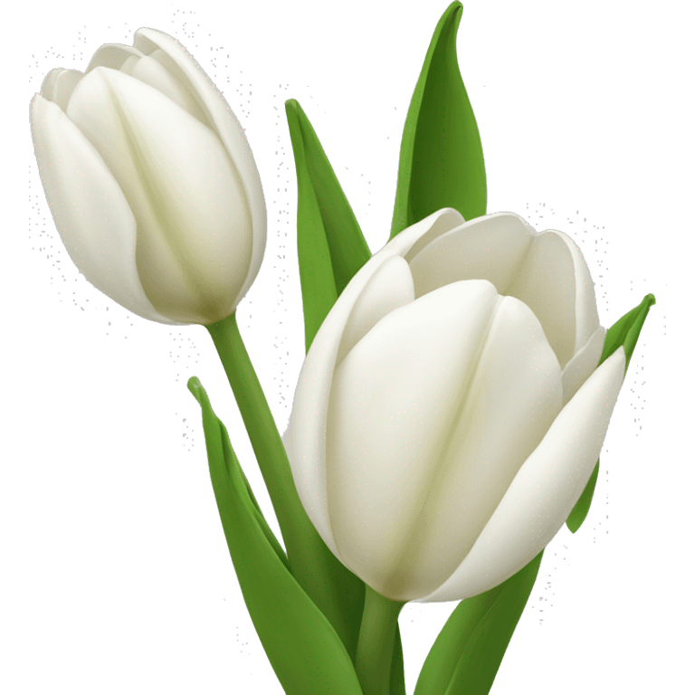 Tulipanes blancos  emoji