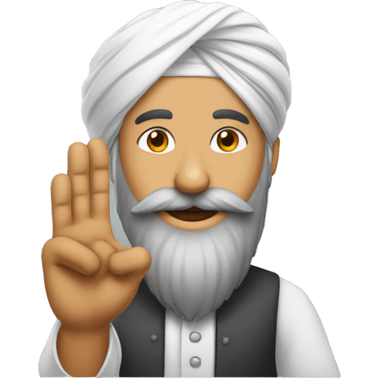 Sardar one hand up emoji