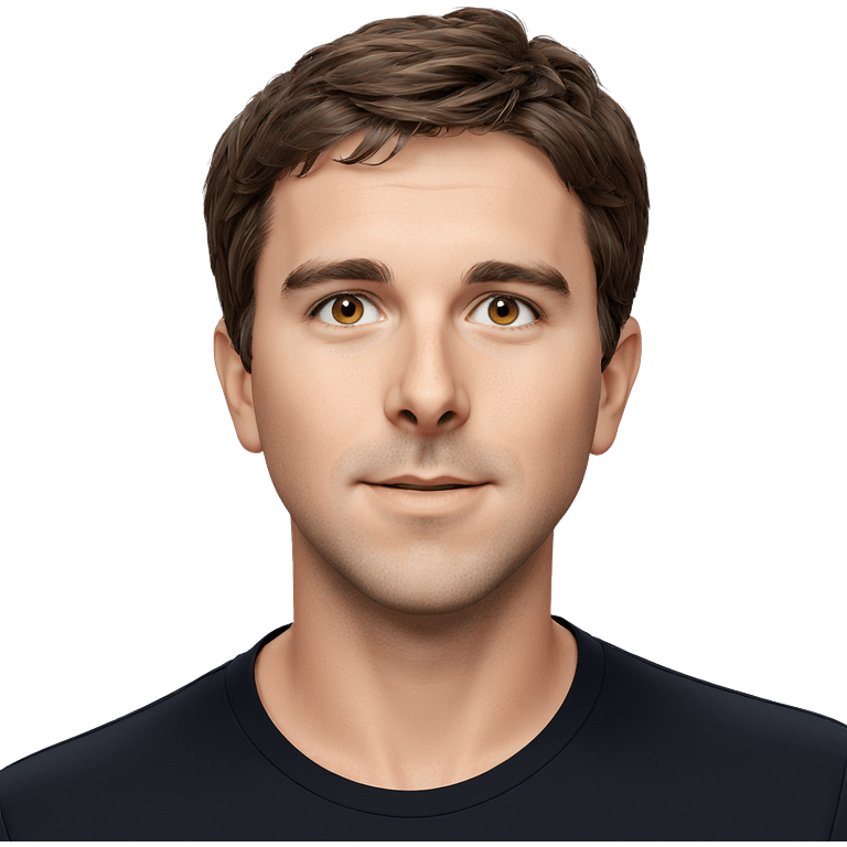 simple male portrait with brown hair emoji