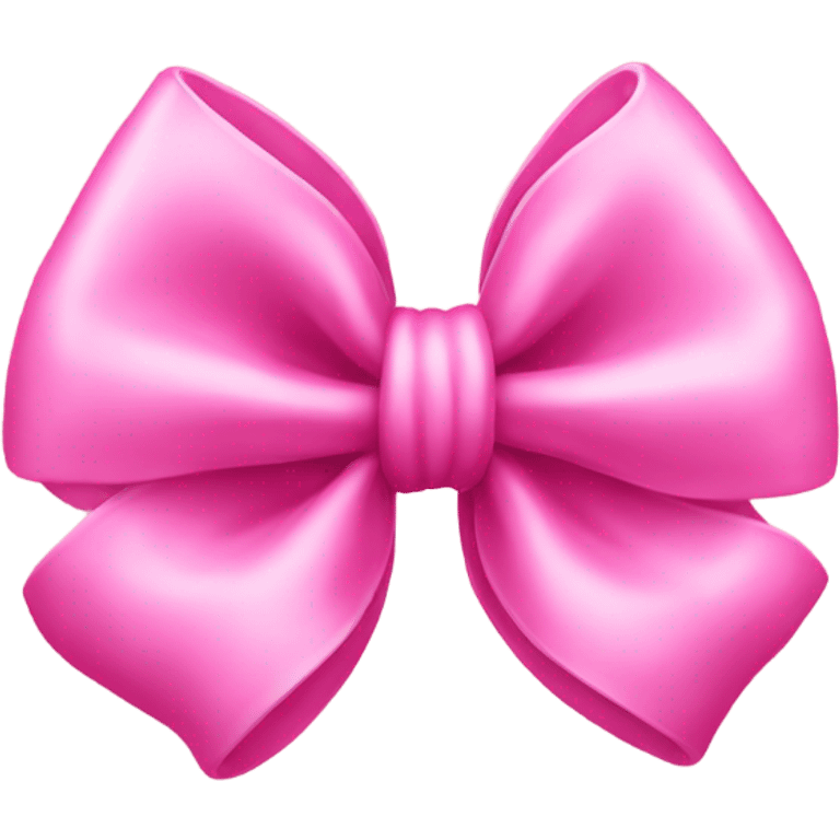 Pink bows on a happy emoji  emoji