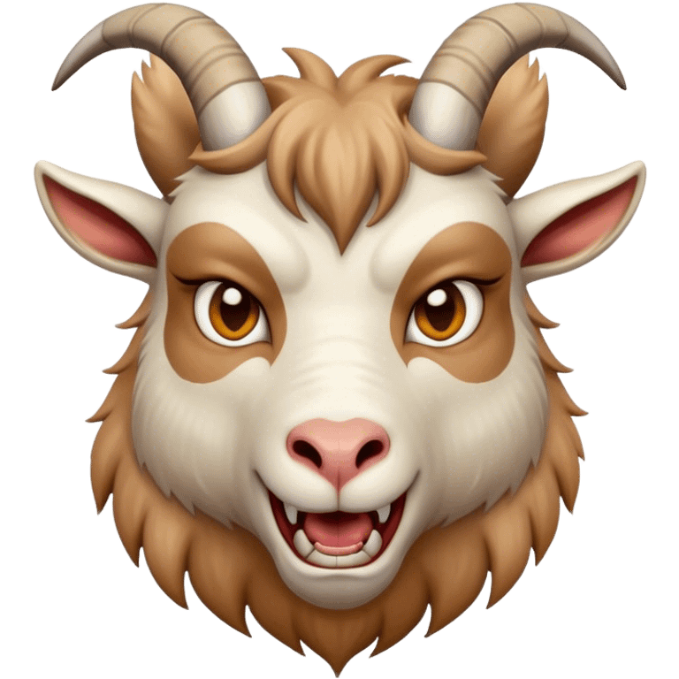 Angry goat emoji