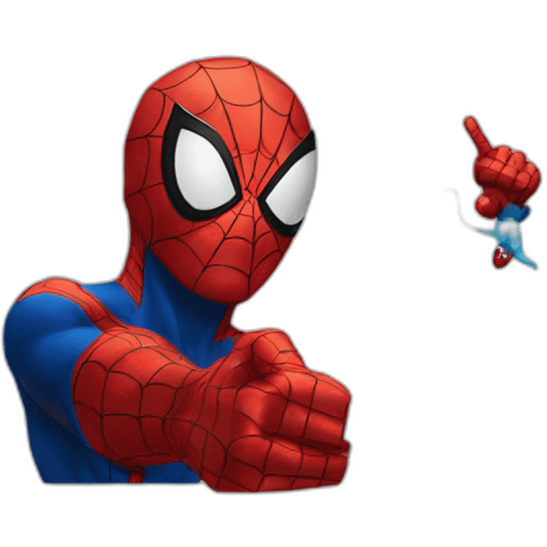 spiderman pointing at spiderman emoji