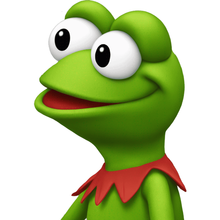 Red-Colored Kermit The Frog emoji