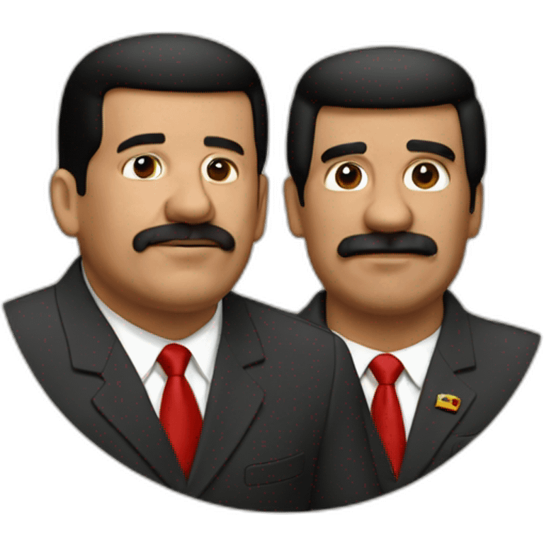 chavez y maduro besandose emoji