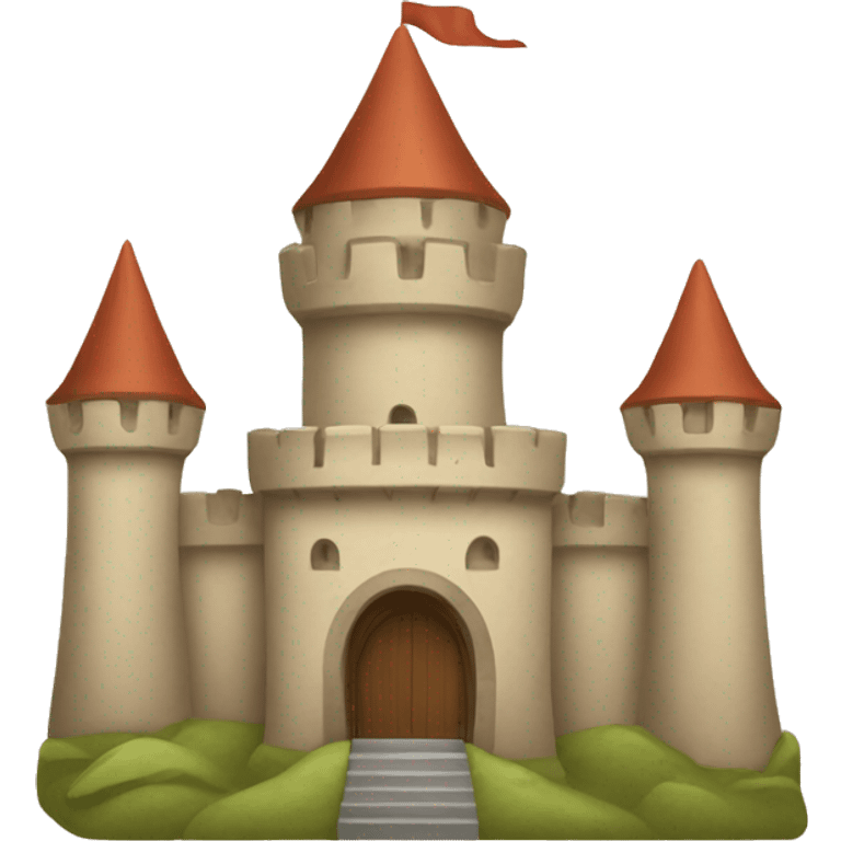 beige castle emoji