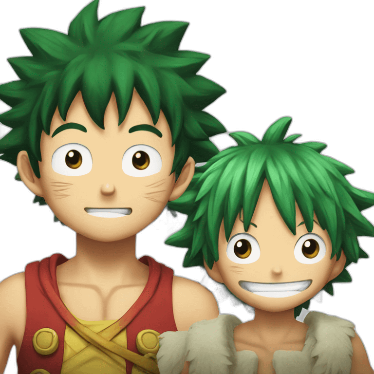 Deku et luffy emoji