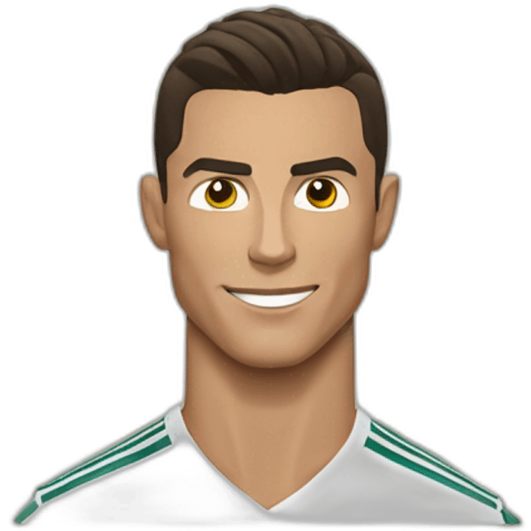 Cristiano Ronaldo doing de the suiii emoji