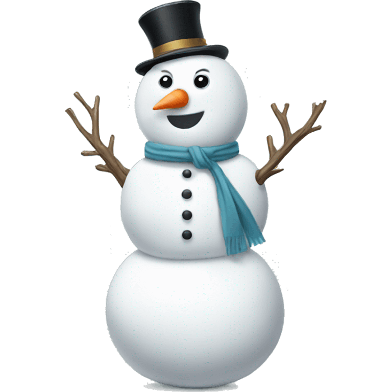 Elegant snowman  emoji