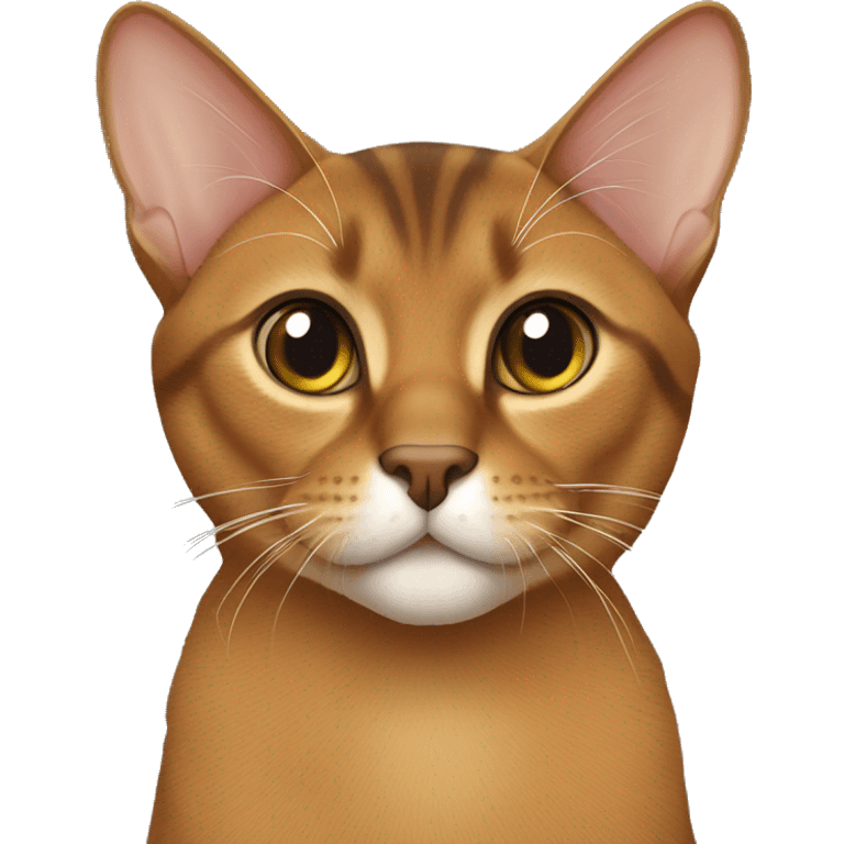 Abyssinian cat,Ticked tabby Coat,short hair emoji