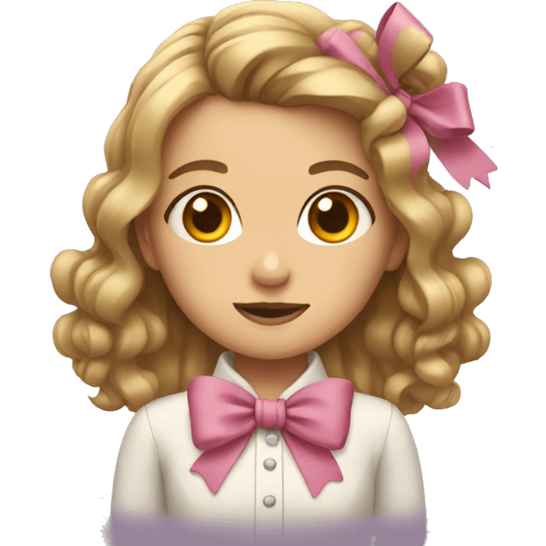 Girl with a bow  emoji