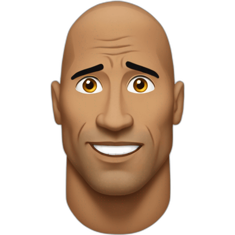 The rock qui fronse le sourcil emoji