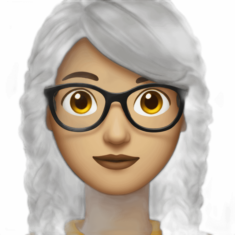 Designer with glasses emoji