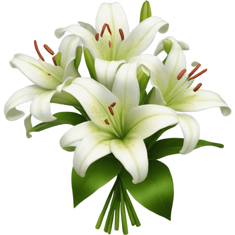 bouquet of lilies  emoji