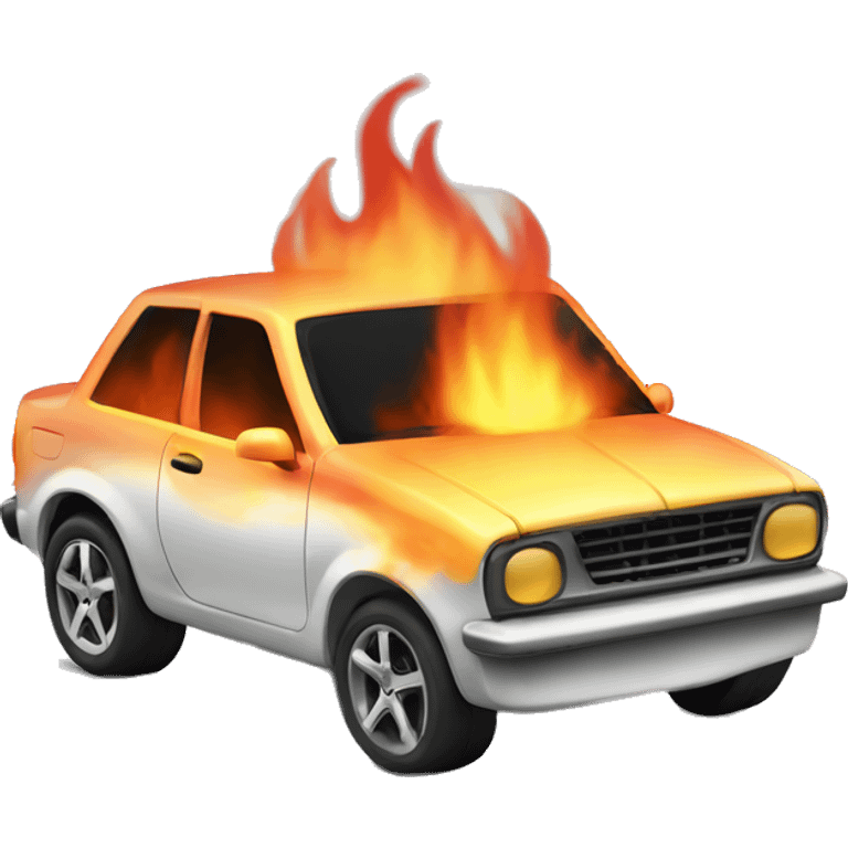 Car burning rubber  emoji