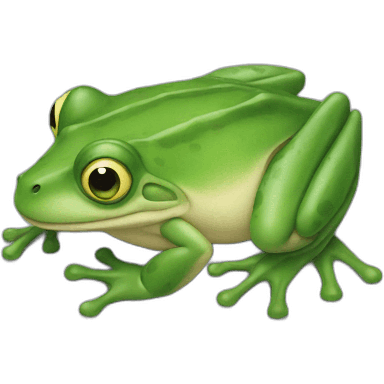 Une grenouille qui court emoji