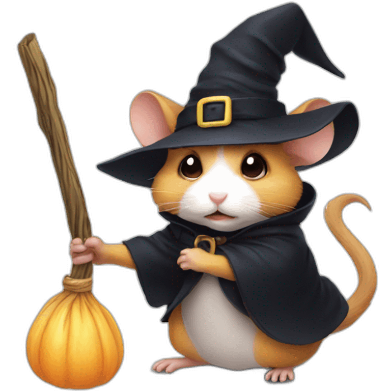 witch -  hamster emoji