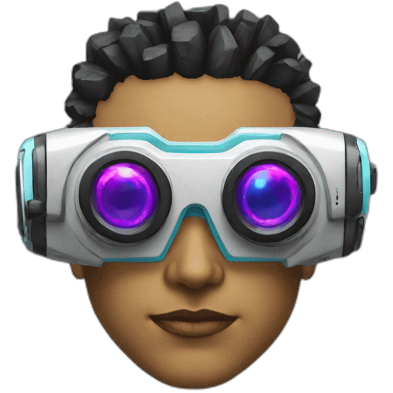 cyberpunk virtual reality glasses emoji