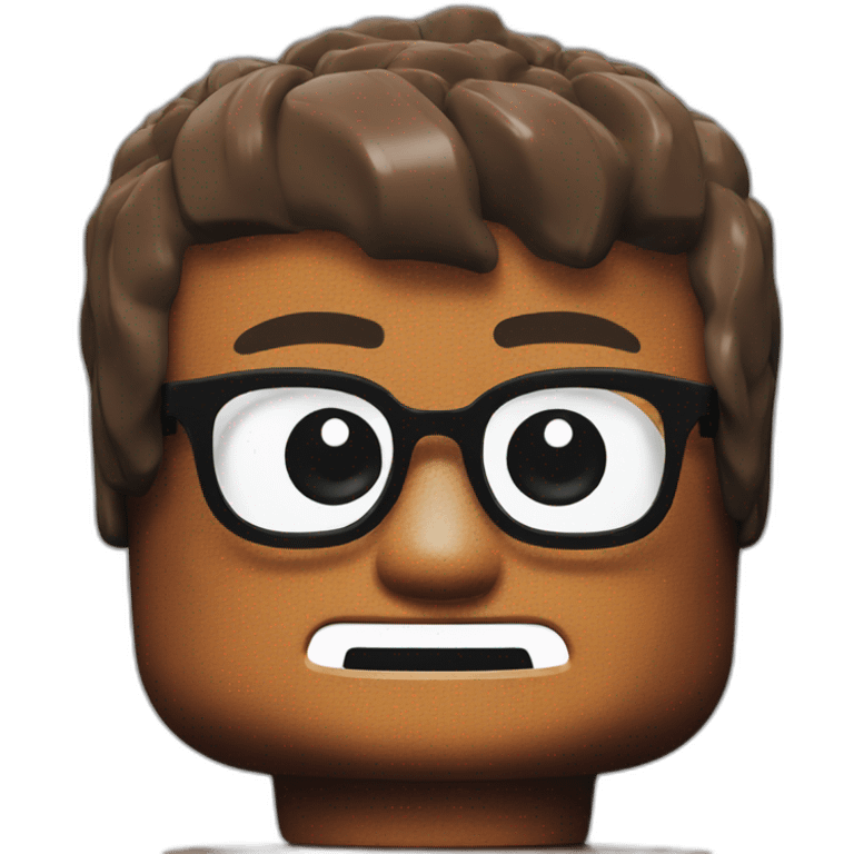 brick head lego emoji